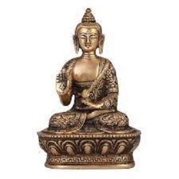 Golden Buddha Brass Statue